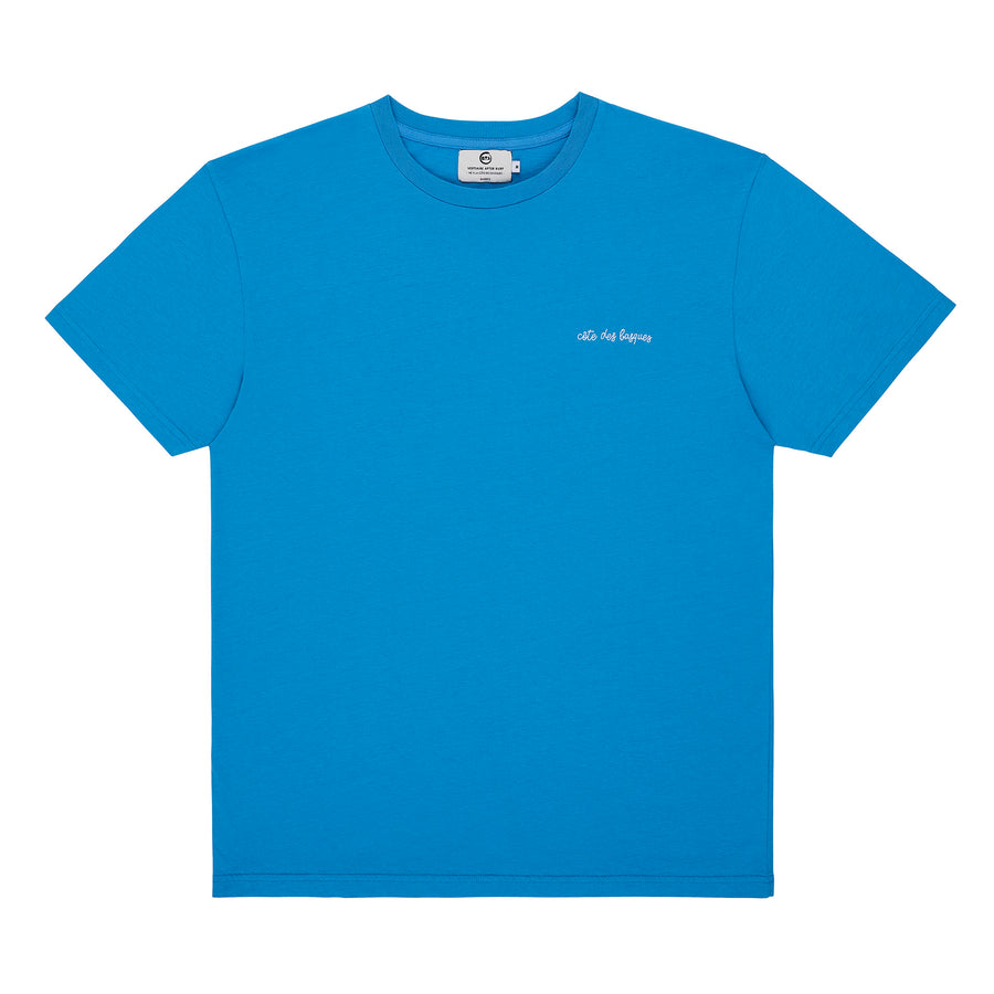 T-shirt côte des basques bleu cendre