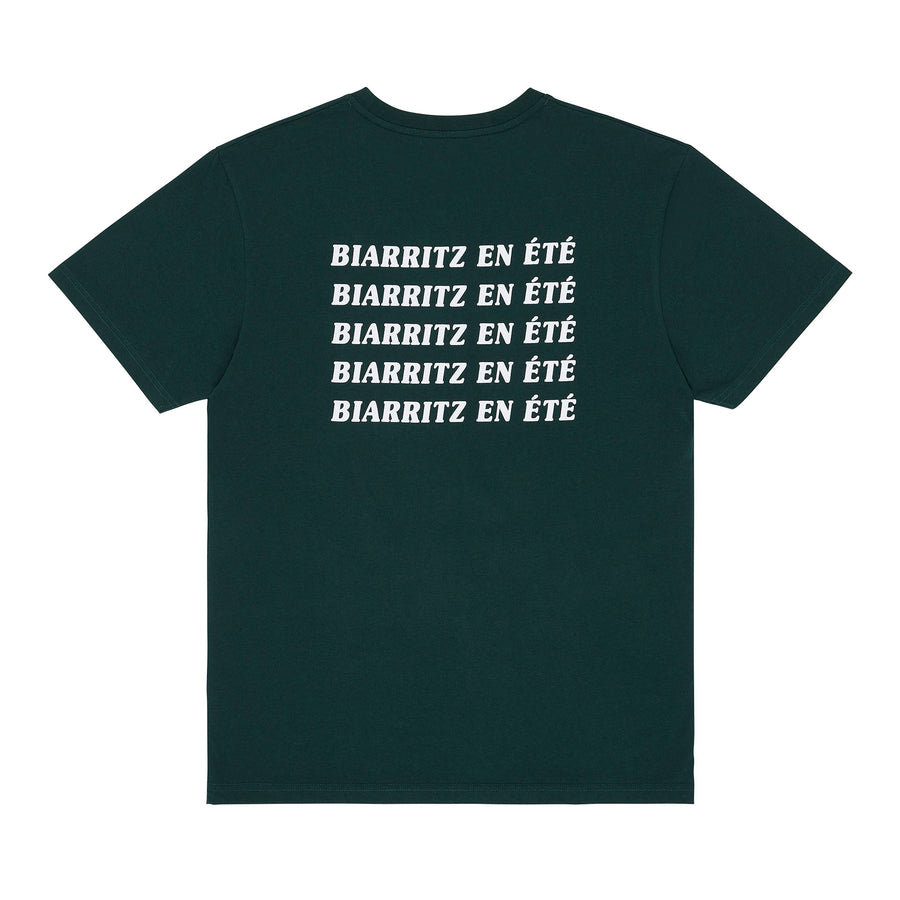 T-shirt biarritz en été vert forêt