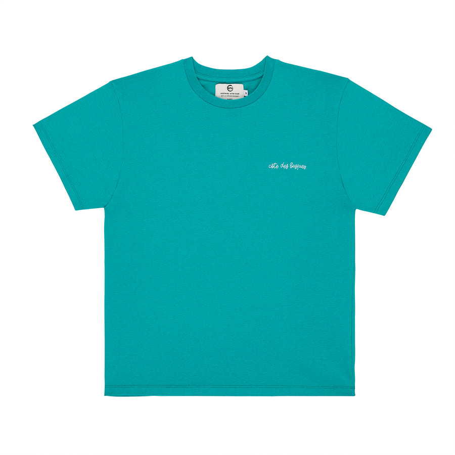 T-shirt côte des basques vert océan