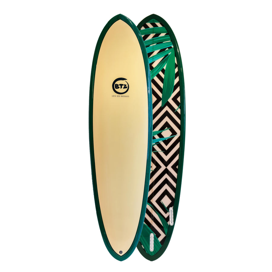 BTZ Handmade Egg 6'6 Palm Tree Surf Board