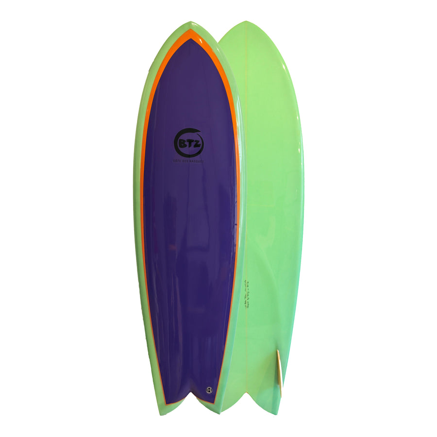 BTZ Handmade Twin Fin 6'0 Surf Board