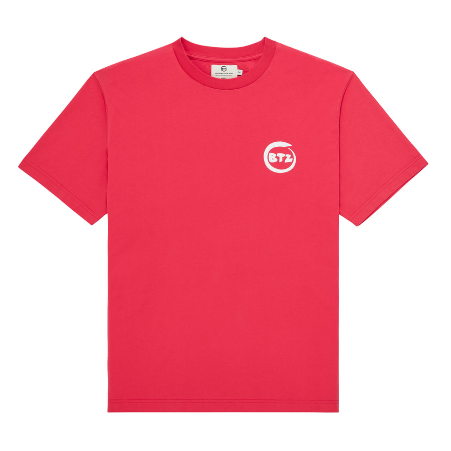 T-shirt Biarritz en été rouge