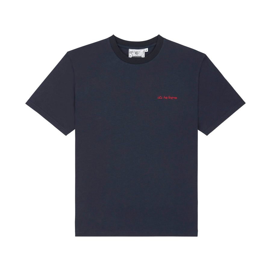 T-shirt côte des basques marine