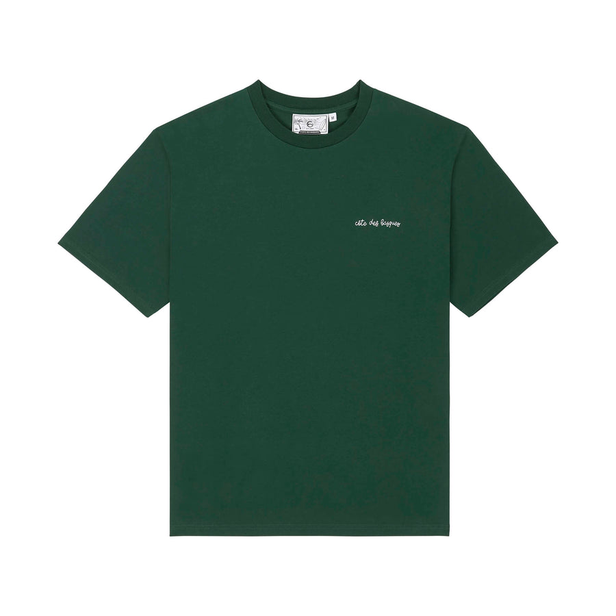 T-shirt côte des basques vert forêt