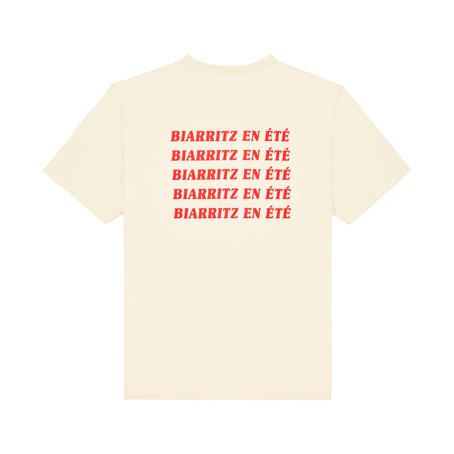 T-shirt Biarritz en Été Crème