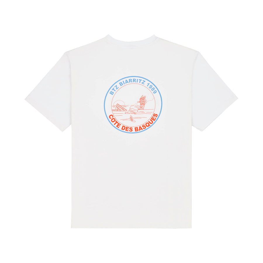 T-shirt Vintage Surf Club Blanc