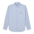 Chemise côte des basques brodé rayée