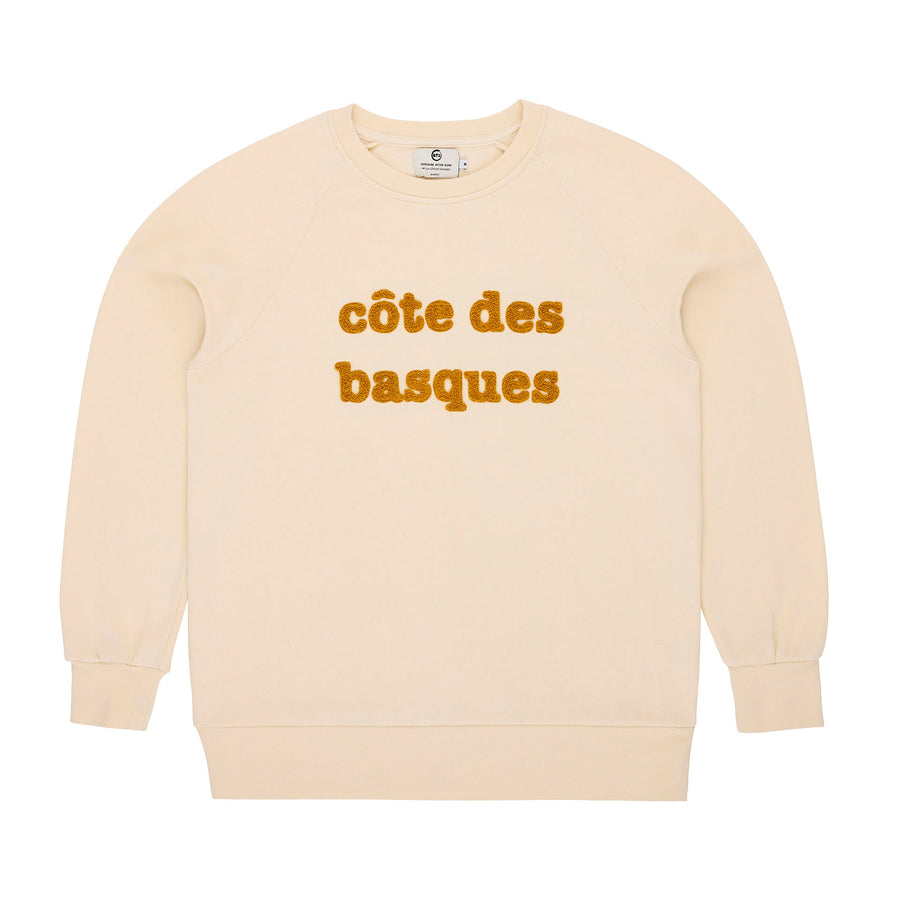 Sweatshirt côte des basque beige