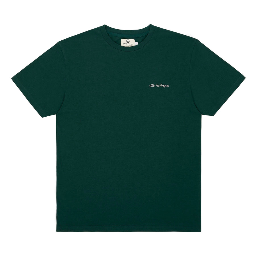 T-shirt côte des basques vert forêt