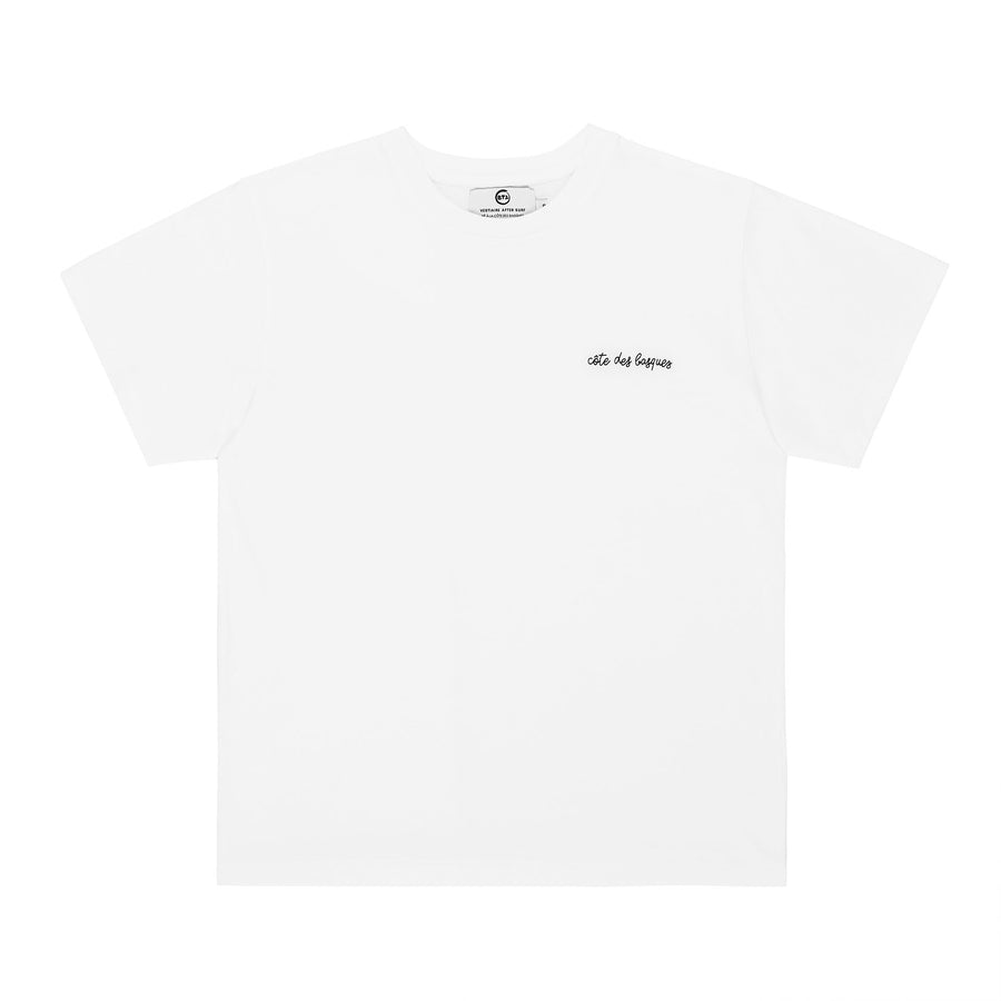 T-shirt côte des basques blanc