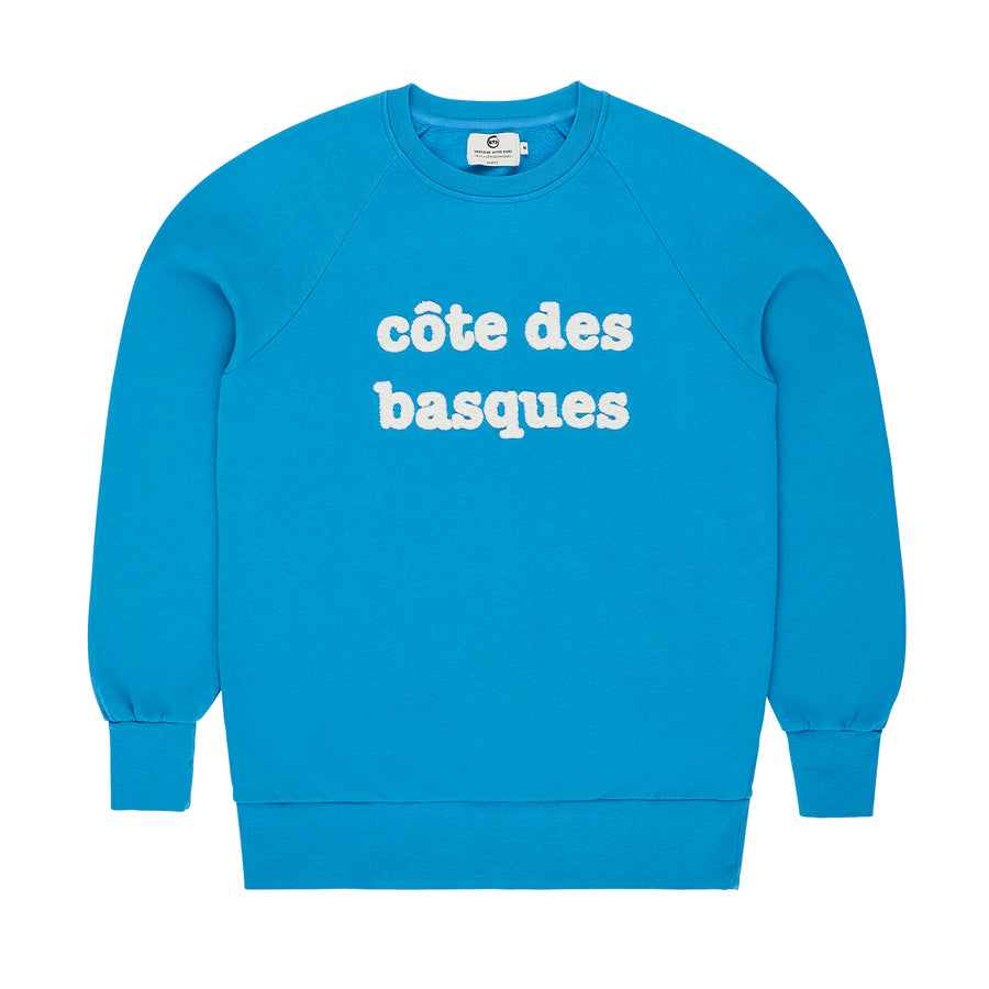 Sweatshirt côte des basque bleu cendre