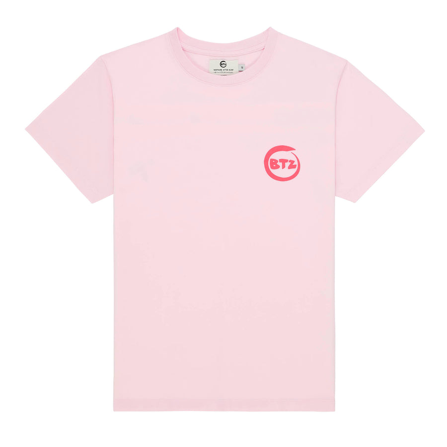 T-shirt Biarritz en été rose