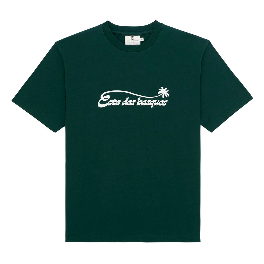 T-shirt côte des basques Palmtree vert forêt
