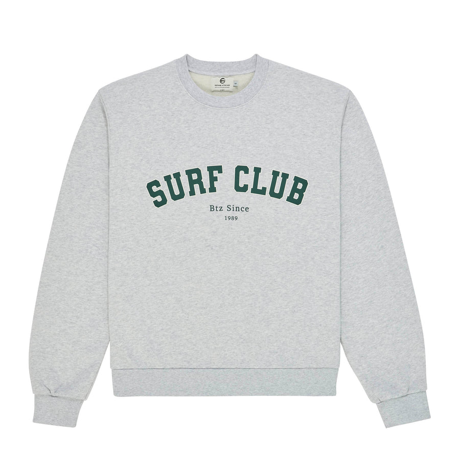 Sweatshirt BTZ Surf club collège gris chiné