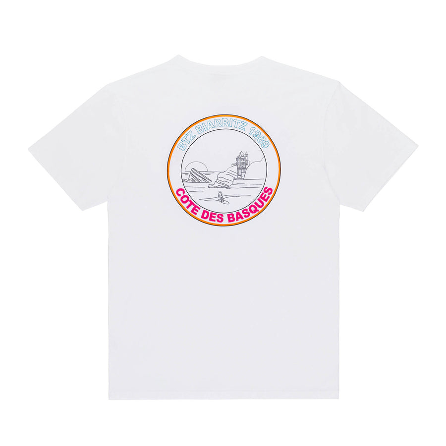T-shirt vintage surf club blanc