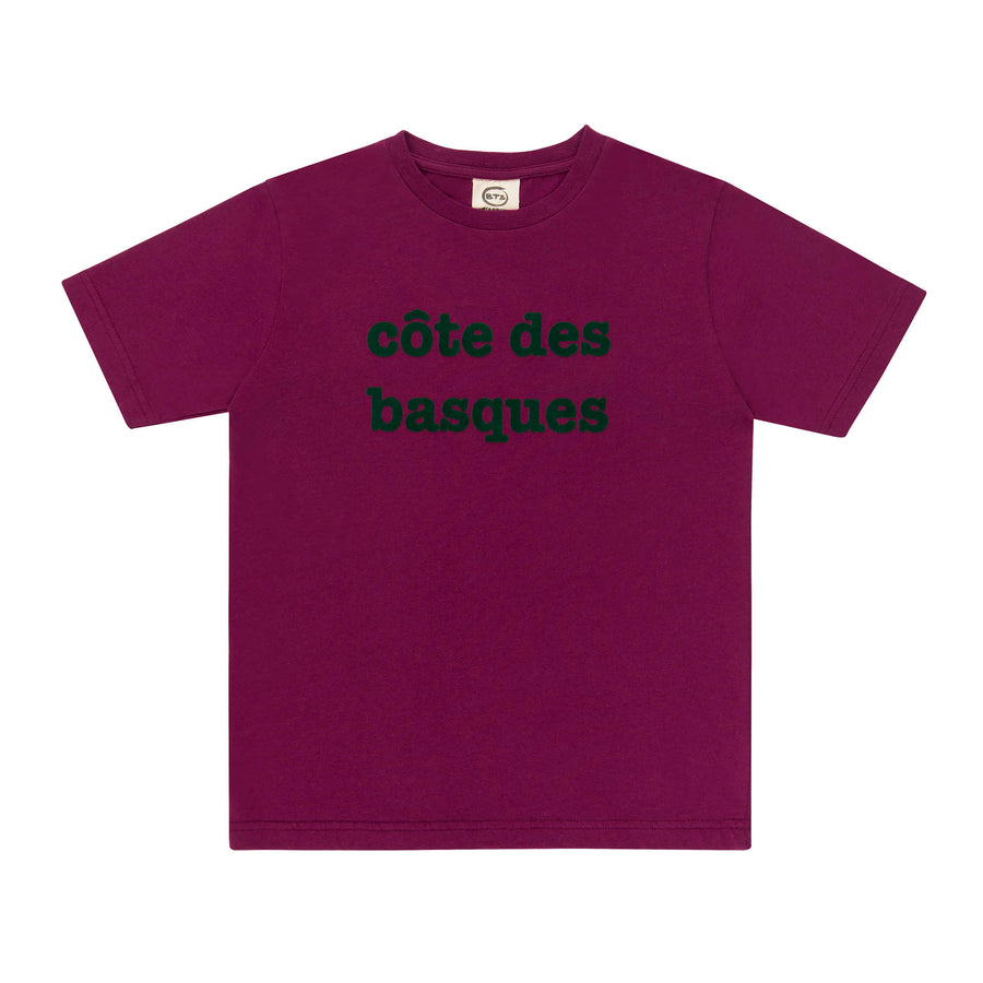 T-shirt côte des basques prune - kids
