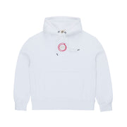 hoodie blanc logo tricolor btz