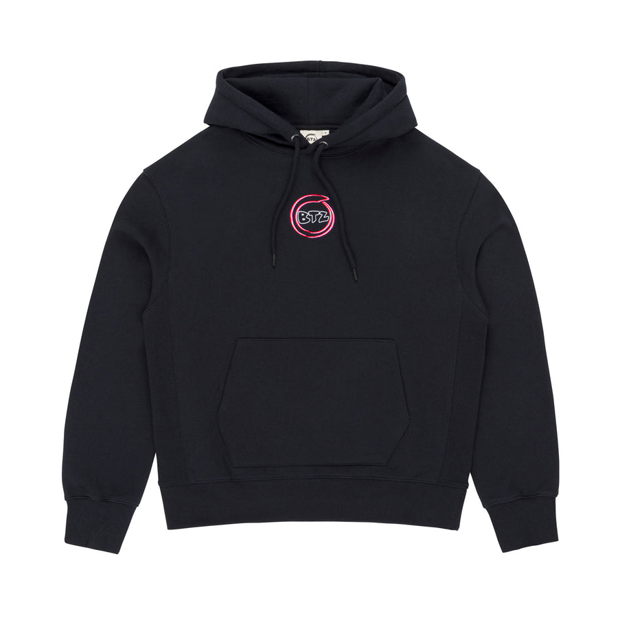 hoodie noir logo tricolor btz